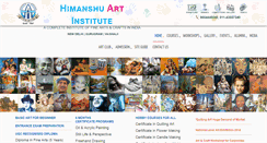 Desktop Screenshot of himanshuartinstitute.co.in