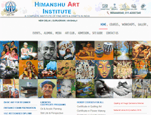 Tablet Screenshot of himanshuartinstitute.co.in